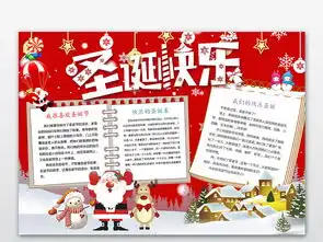 可爱圣诞老人小报手抄报word模板图片wps设计图下载圣诞节手抄报大全编号18874172