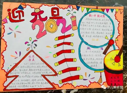 2021年元旦手抄报合集,一起来看看元旦小报的画法,收藏备用