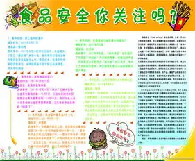 食品安全手抄报健康食品伴我行