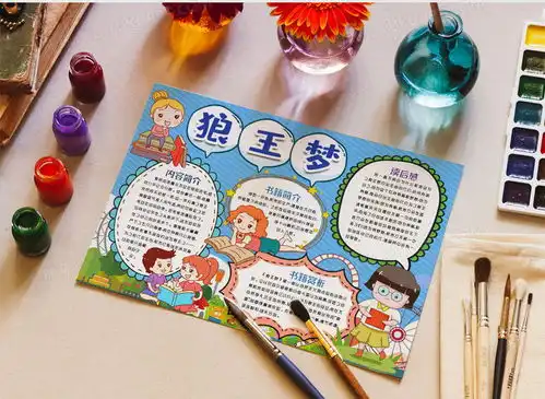 读书狼王梦名著阅读小报手抄报模版word模板下载docx格式熊猫办公