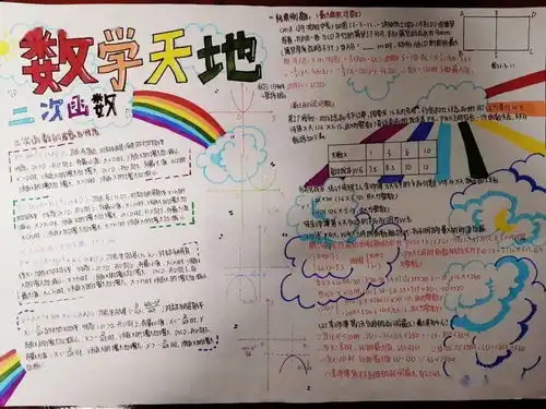 弘扬传统文化品味数学乐趣初三数学备课组开展数学与生活手抄报展览活动