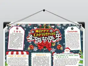 英语圣诞节小报平安夜新年手抄报电子小报素材图片模板psd设计图下载圣诞节手抄报大全编号18934261