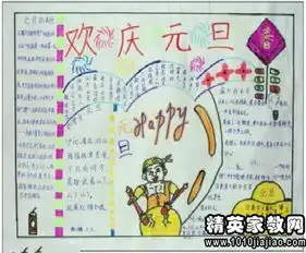 有关元旦的黑板报图片