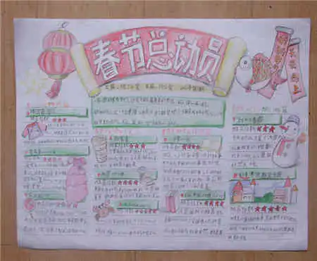 春节手抄报关于过年趣事