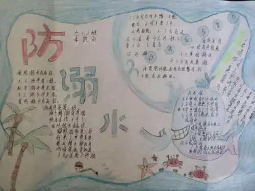 防溺水手抄报大全是作业更是警示教育