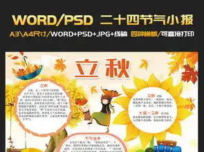 二十四节气之立秋手抄报电子小报模板图片psd设计图下载其他大全编号18525250