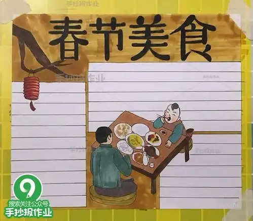 春节习俗手抄报,年俗文化年味手抄报大集合,你需要的春节手抄报这都有