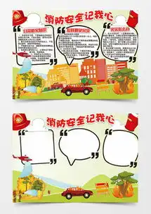 模板下载小学生消防安全手抄报图片设计素材熊猫办公
