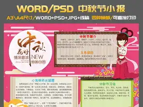 中秋节小报读书中秋传统文化手抄报简报模板图片素材psd下载80.72mb中秋节手抄报大全节日手抄报