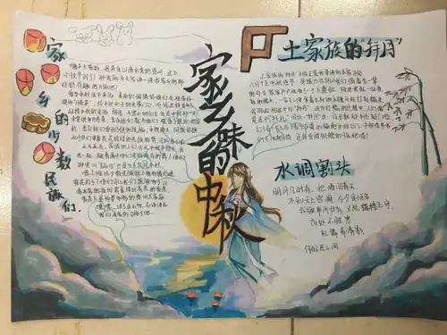 传承中华民俗文化记录家乡文化印象广州市禺山高级中学家乡文化中秋习俗手抄报比赛结果公布