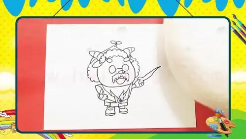 手绘卡通简笔画之画喜羊羊中的慢羊羊