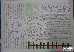 安全教育手抄报,珍爱生命