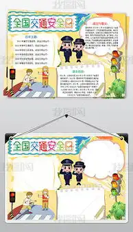 全国交通安全反思日小报教育手抄报电子小报图片模板下载