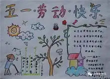 生活小贴士劳动节手抄报绘画步骤卡通素材边框实例