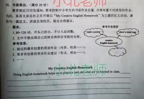 2021年重庆中考英语a卷作文题目