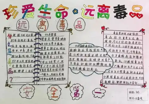 做手抄报,学禁毒知识南头这所学校的同学们行动了起来