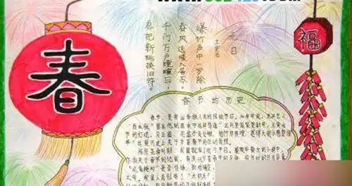 猴年春节手抄报资料