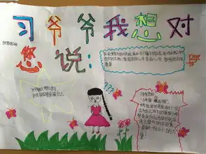 贾曲小学三年级习爷爷,我想对你说手抄报作品展示