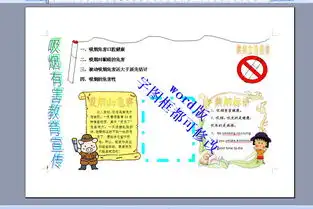 a4吸烟有害教育宣传控烟小报图片素材worddoc模板下载0.35mb其他大全其他