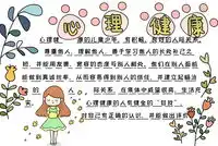 心理健康手抄报图片内容心理健康手抄报简笔画