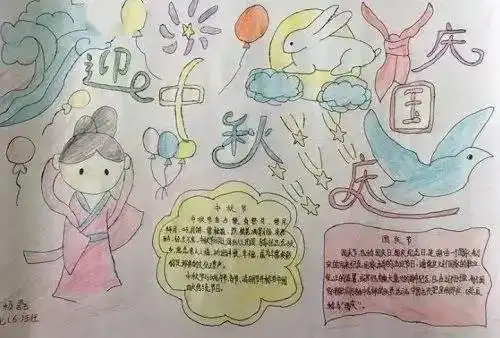迎国庆,庆中秋手抄报模板合集来了