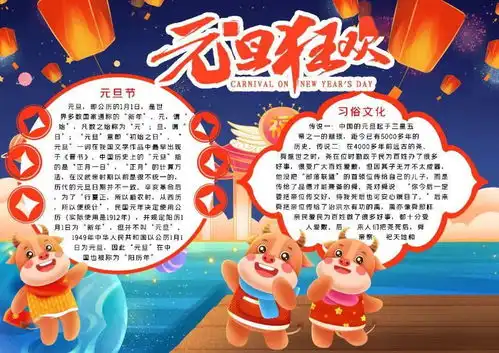 元旦节手抄报习俗谚语古诗好词祝福语精选