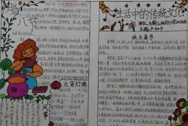 中国传统文化手抄报传统节日