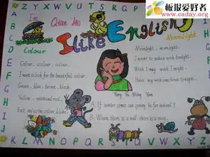 快乐的寒假手抄报资料和图画