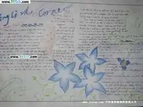 英语手抄报彩铅画简单又美观a3纸