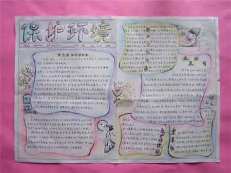 保护环境手抄报保护环境,爱护文明