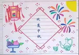 中秋节手抄报图片素材模板,文字,赶紧为孩子收藏