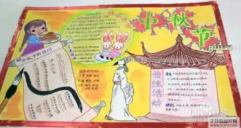 中秋节手抄报怎么画