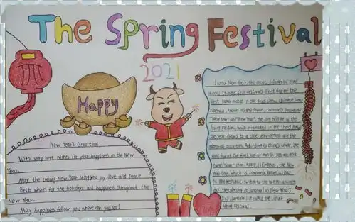 国瑞小学展我风采喜迎元旦系列活动之英语手抄报比赛