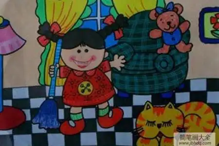 劳动节儿童画