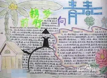 如何做一张拥抱青春手抄报