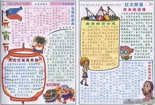 元宵节手抄报元宵节吃元宵
