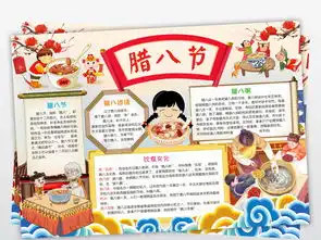 腊八节小报新年春节快乐手抄报中华传统文化电子小报图片模板worddoc设计图下载元旦手抄报大全编号19049391