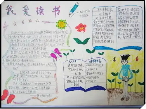 我爱读书手抄报图片和资料