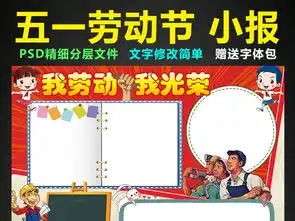 51劳动节小报勤劳做家务手抄报电子小报图片模板psd设计图下载劳动节手抄报大全编号16333753