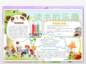 读书乐趣word小报图片素材worddoc模板下载8.42mb课文阅读手抄报大全读书手抄报