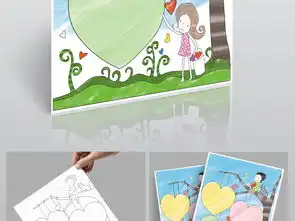 竖版彩色黑白线条空白小报手抄报模板下载图片素材3.97mb电子大全空白手抄报