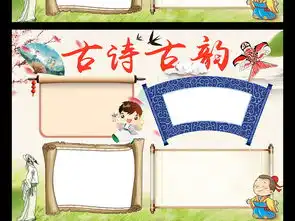 中国风古诗古韵手抄报电子小报图片模板psd设计图下载传统国学手抄报大全编号16472477