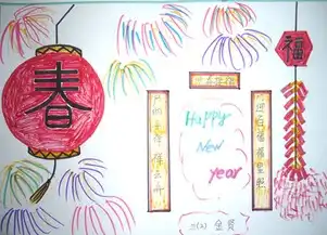 春节手抄报除夕