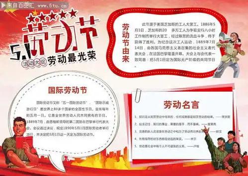 校园51劳动节手抄报设计