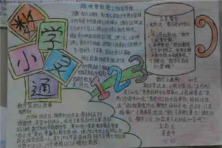 小学生数学手抄报有趣的平分