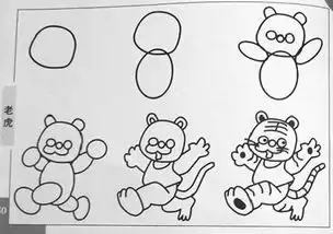 关于虎的简笔画