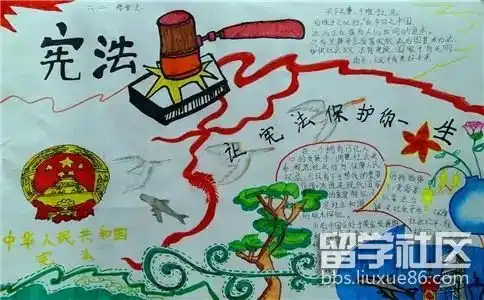 学宪法讲宪法手抄报简单又漂亮精选5张