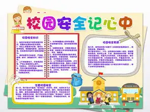 校园安全记心中校园安全知识电子小报图片模板psd设计图下载校园安全手抄报大全编号18823186