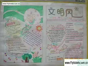 关于文明小寻访的手抄报
