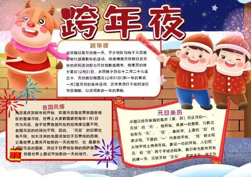 元旦节手抄报习俗谚语古诗好词祝福语精选